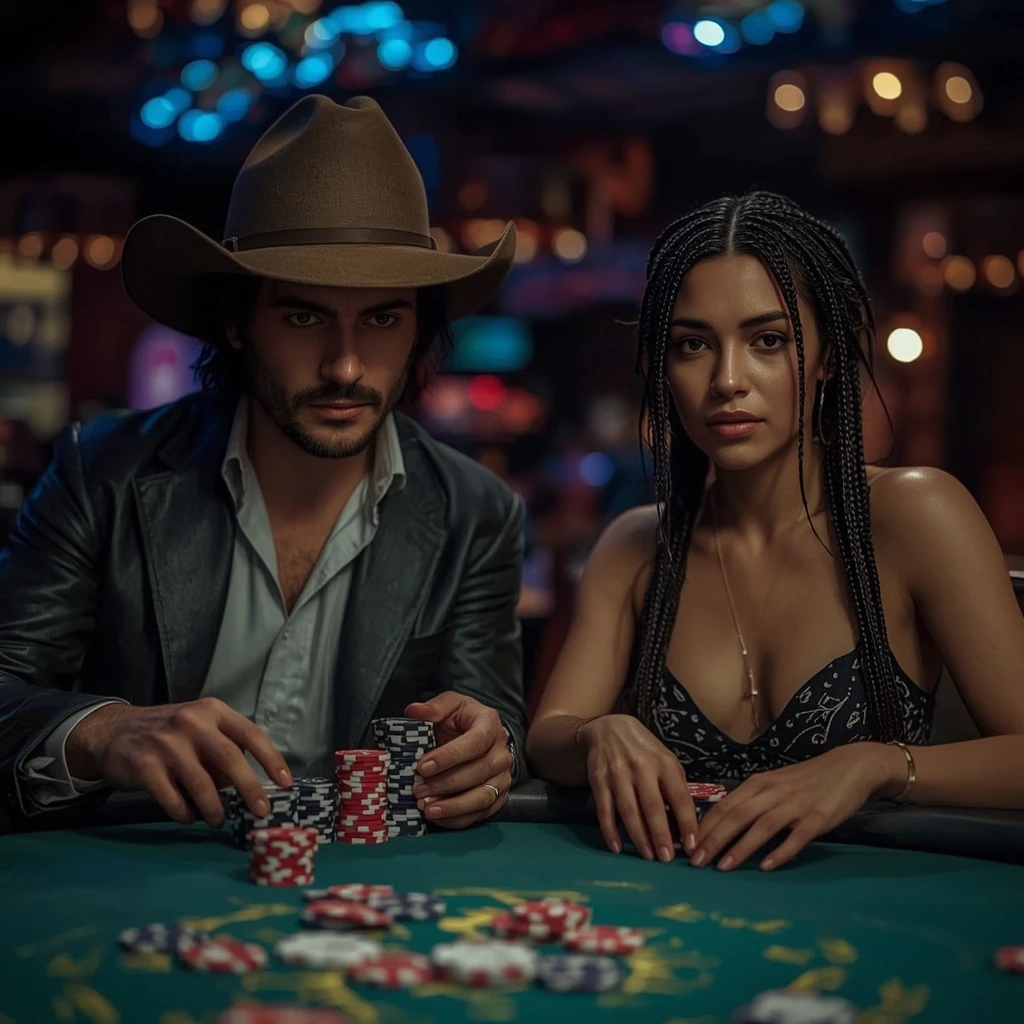 photo de deux joueurs de poker Non-Gamstop Casino
